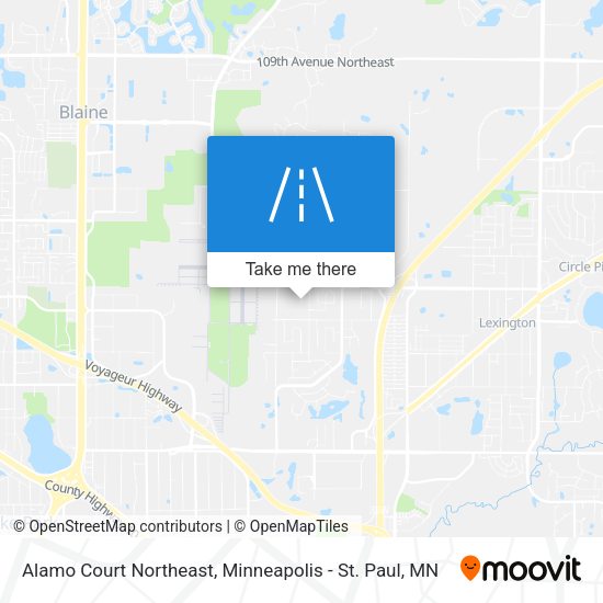 Mapa de Alamo Court Northeast