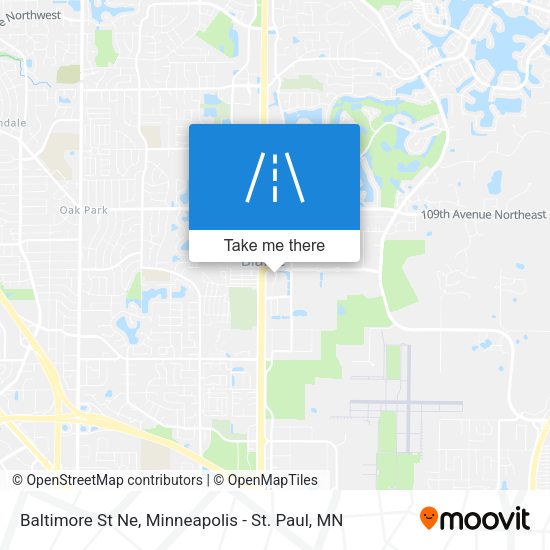 Mapa de Baltimore St Ne