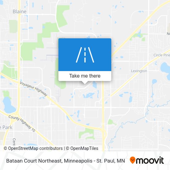 Bataan Court Northeast map