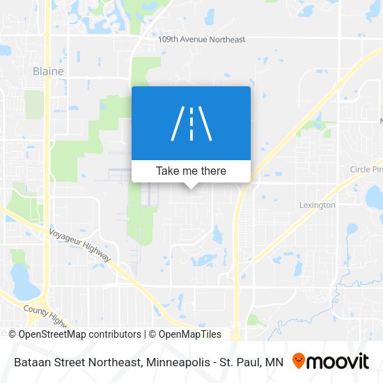 Bataan Street Northeast map