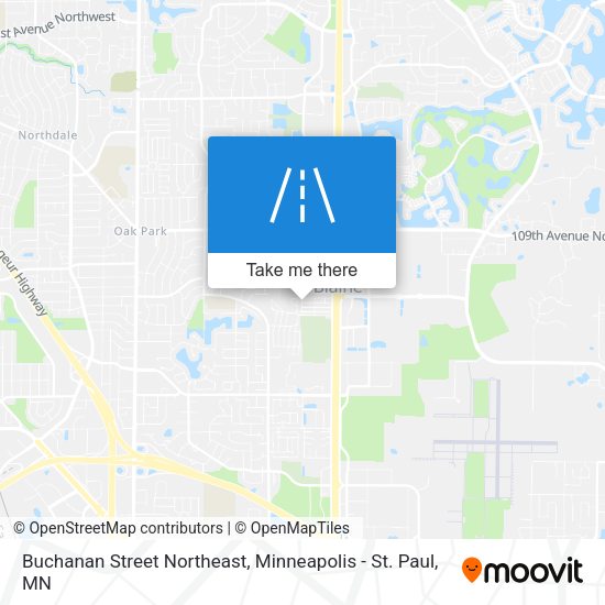 Buchanan Street Northeast map