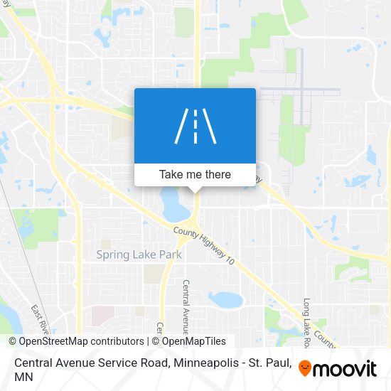 Mapa de Central Avenue Service Road