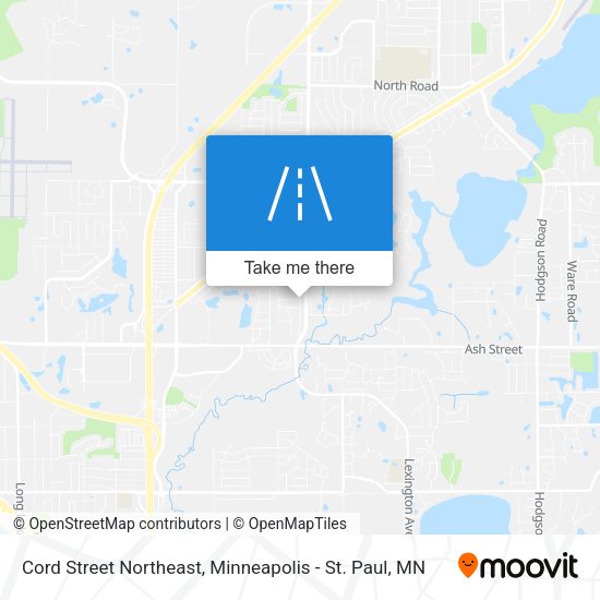 Mapa de Cord Street Northeast