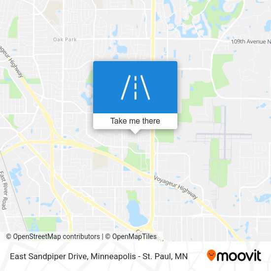 Mapa de East Sandpiper Drive
