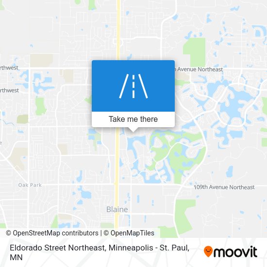 Mapa de Eldorado Street Northeast