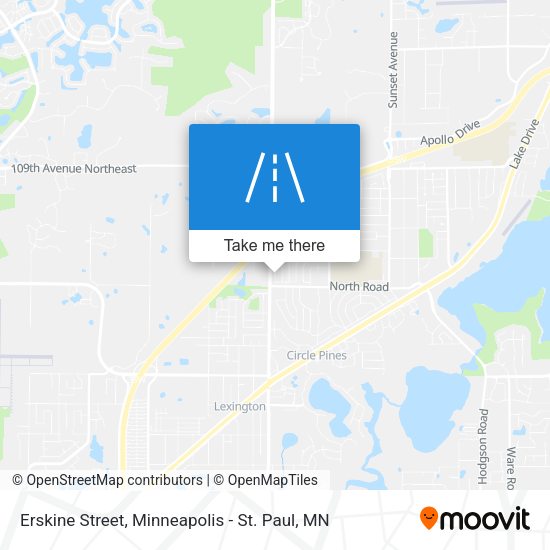 Erskine Street map