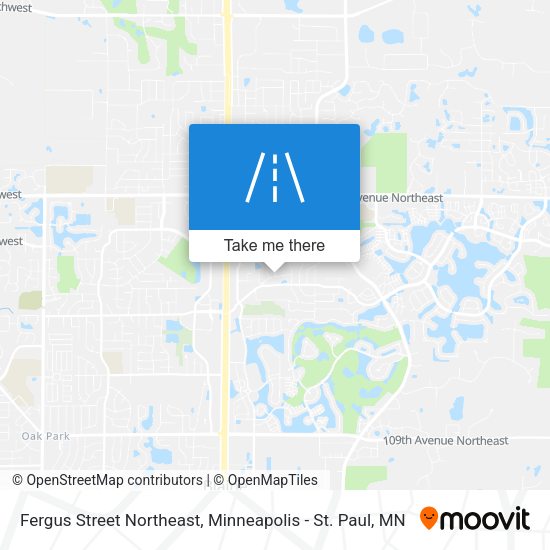 Fergus Street Northeast map