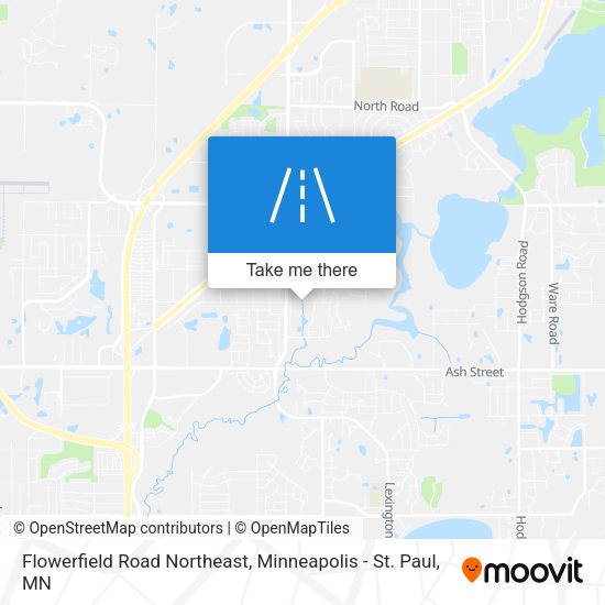 Mapa de Flowerfield Road Northeast