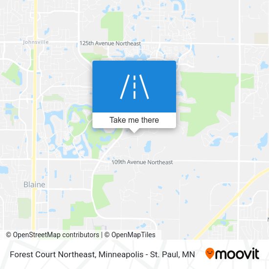 Mapa de Forest Court Northeast