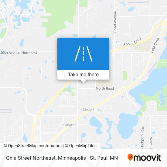 Ghia Street Northeast map