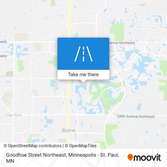 Mapa de Goodhue Street Northeast