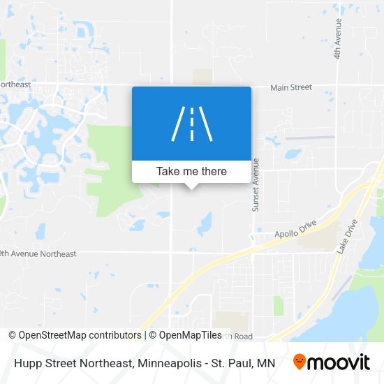 Mapa de Hupp Street Northeast