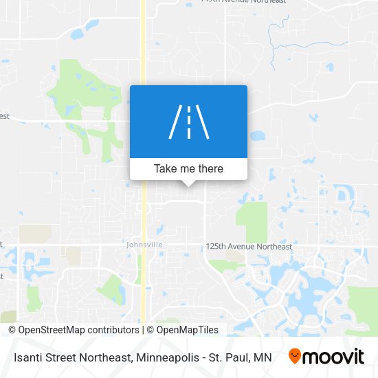 Isanti Street Northeast map
