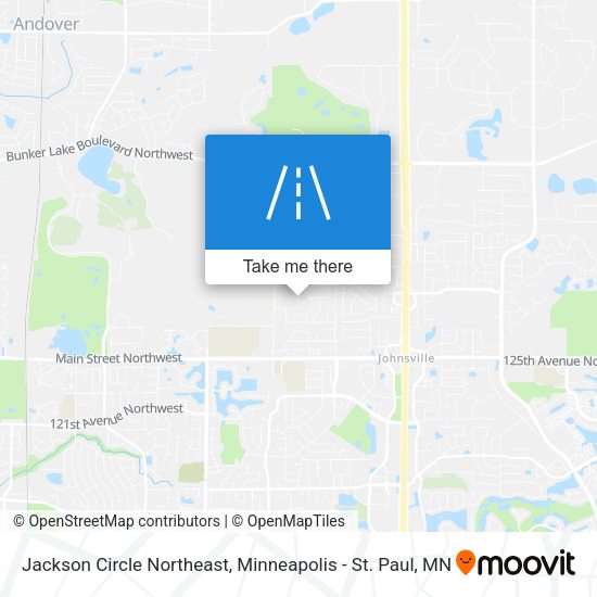 Mapa de Jackson Circle Northeast