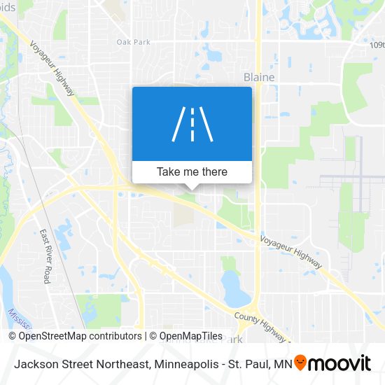 Mapa de Jackson Street Northeast