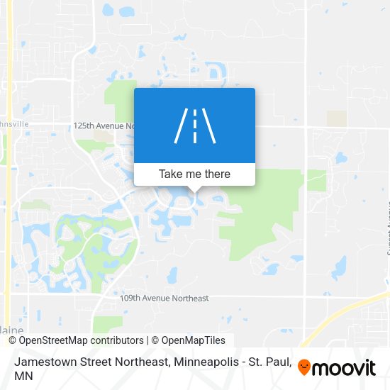 Jamestown Street Northeast map