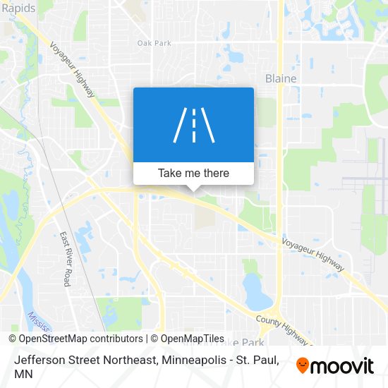 Jefferson Street Northeast map