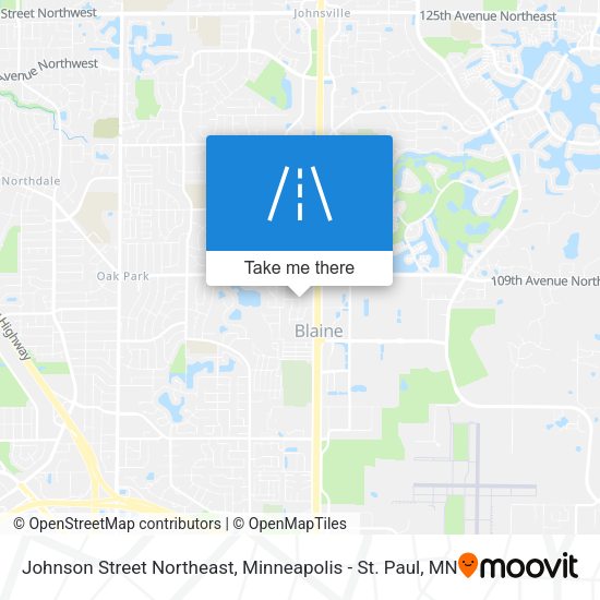 Johnson Street Northeast map
