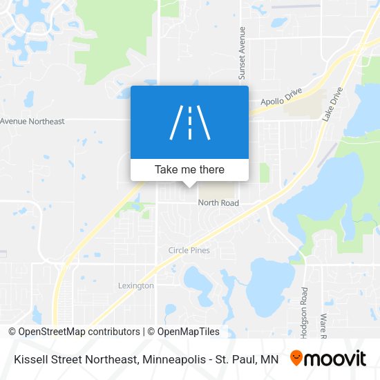 Kissell Street Northeast map