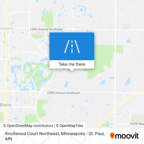 Mapa de Knollwood Court Northeast