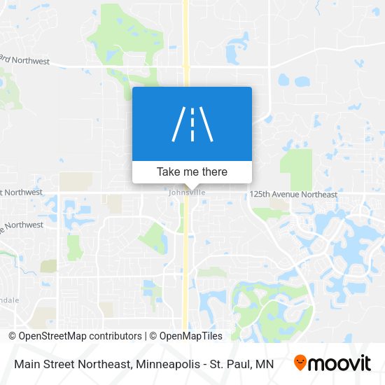 Main Street Northeast map