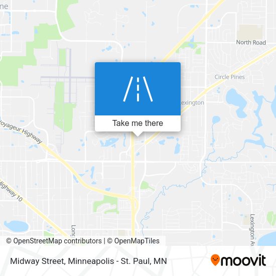 Midway Street map