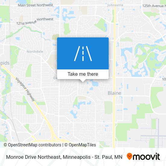 Monroe Drive Northeast map