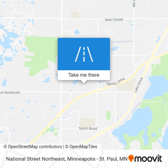 National Street Northeast map