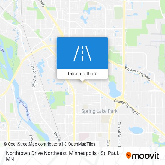 Northtown Drive Northeast map