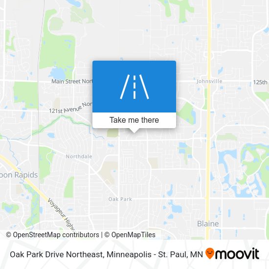 Oak Park Drive Northeast map