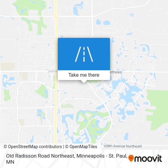 Mapa de Old Radisson Road Northeast