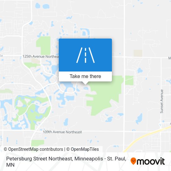 Mapa de Petersburg Street Northeast