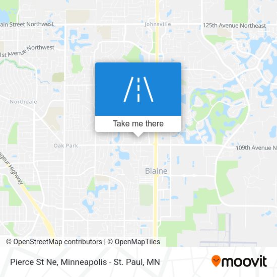 Pierce St Ne map