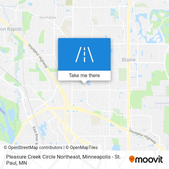 Mapa de Pleasure Creek Circle Northeast