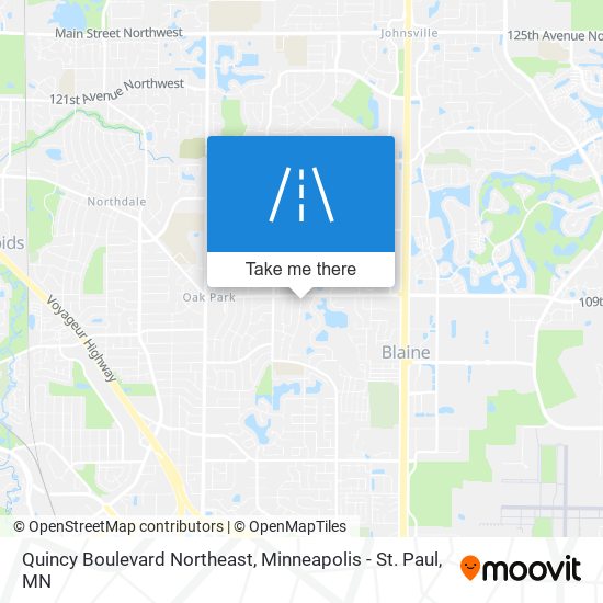 Quincy Boulevard Northeast map