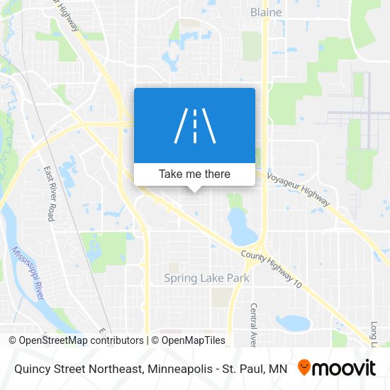 Quincy Street Northeast map