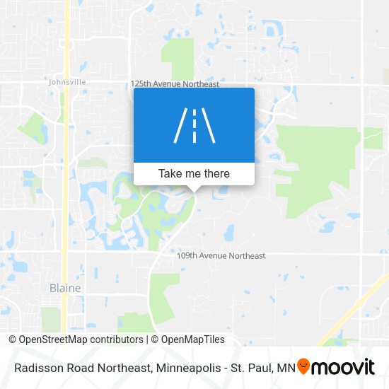 Radisson Road Northeast map