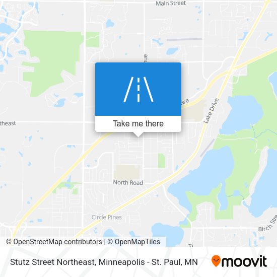 Stutz Street Northeast map