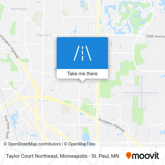 Mapa de Taylor Court Northeast
