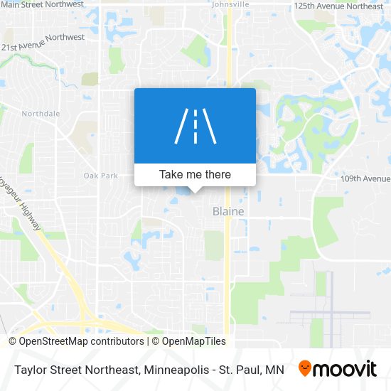 Taylor Street Northeast map