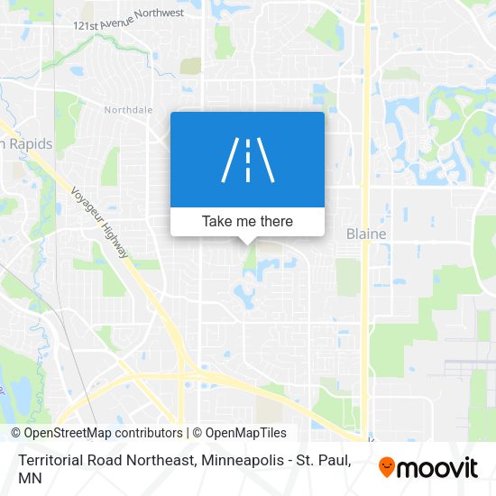 Territorial Road Northeast map