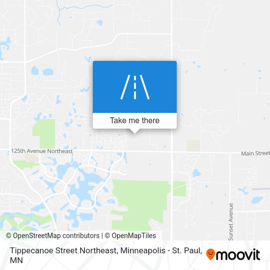 Mapa de Tippecanoe Street Northeast