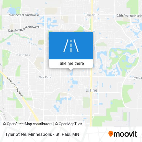 Tyler St Ne map