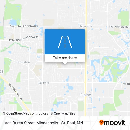 Van Buren Street map