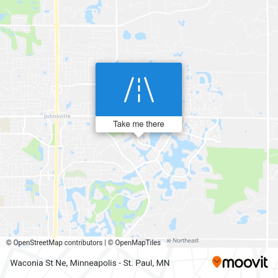 Waconia St Ne map