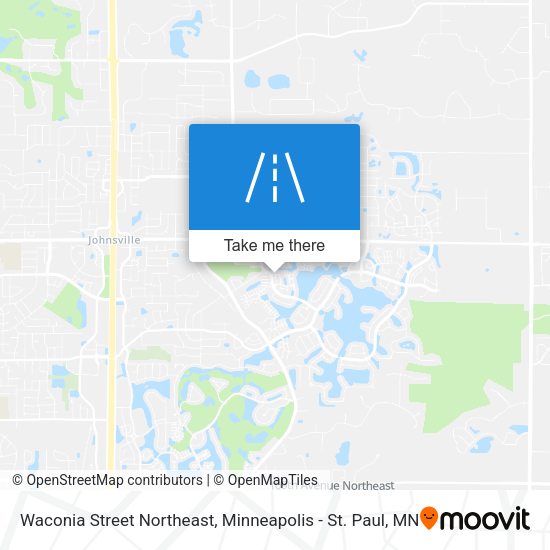Waconia Street Northeast map