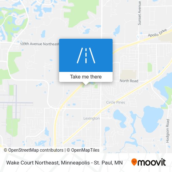 Mapa de Wake Court Northeast