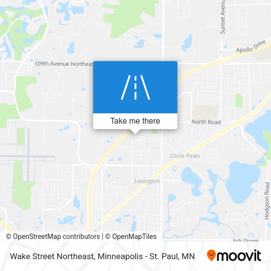 Mapa de Wake Street Northeast