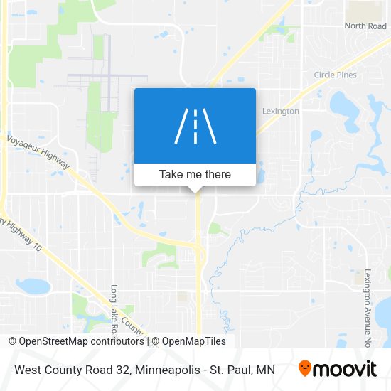 Mapa de West County Road 32