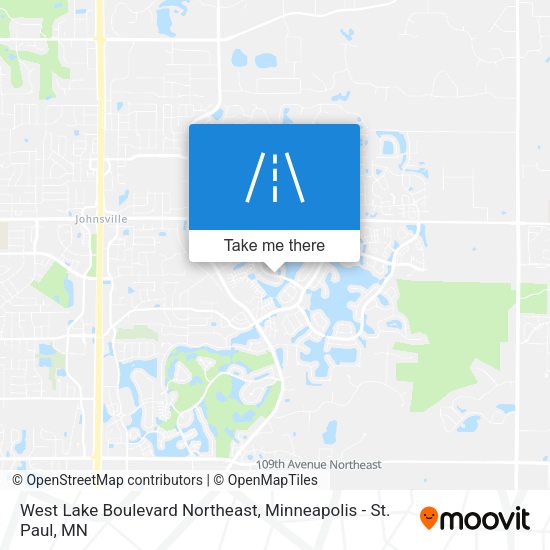 Mapa de West Lake Boulevard Northeast